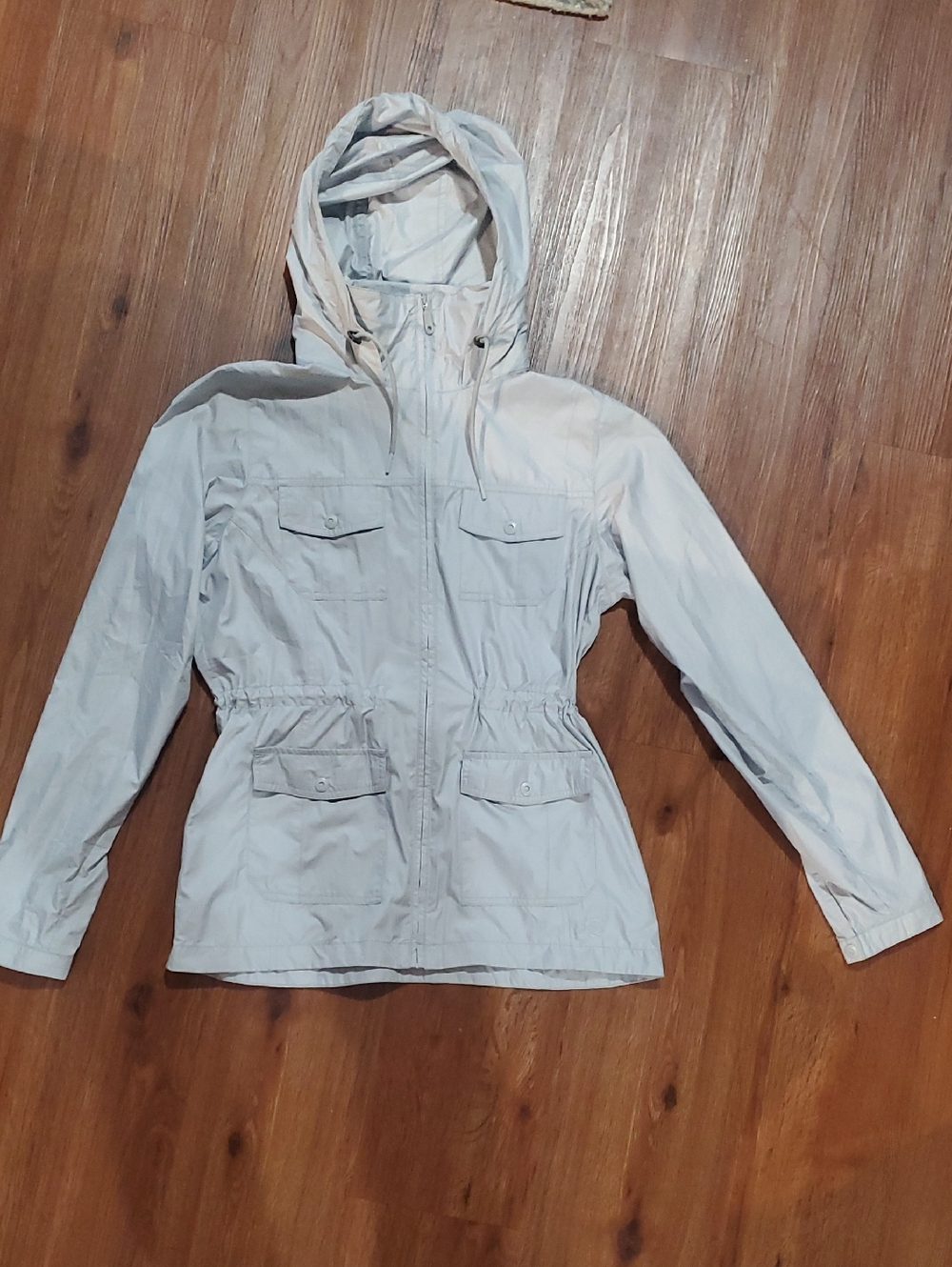 Mountain Hardwear Light Gray Hooded Utility Jacket